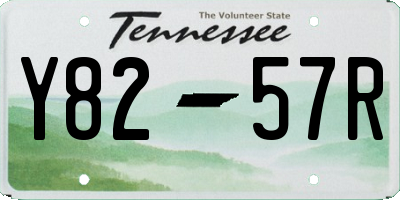 TN license plate Y8257R