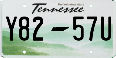 TN license plate Y8257U