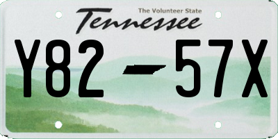 TN license plate Y8257X