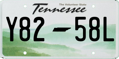 TN license plate Y8258L
