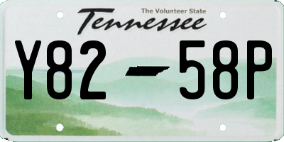 TN license plate Y8258P