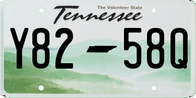 TN license plate Y8258Q