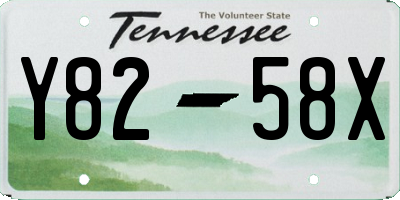 TN license plate Y8258X