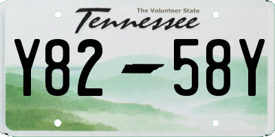 TN license plate Y8258Y