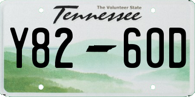 TN license plate Y8260D