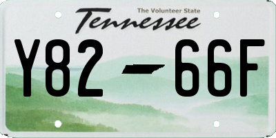 TN license plate Y8266F
