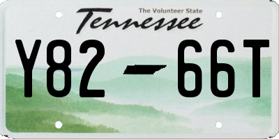 TN license plate Y8266T