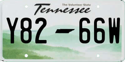 TN license plate Y8266W