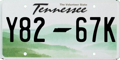 TN license plate Y8267K