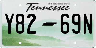 TN license plate Y8269N
