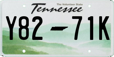 TN license plate Y8271K