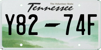 TN license plate Y8274F