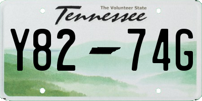 TN license plate Y8274G