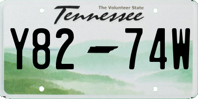 TN license plate Y8274W