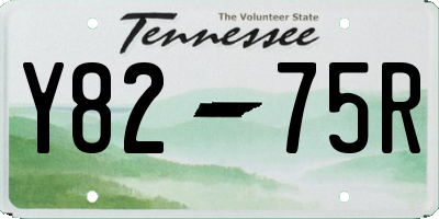 TN license plate Y8275R