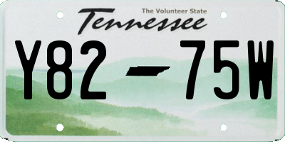 TN license plate Y8275W