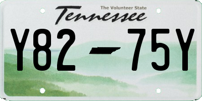 TN license plate Y8275Y