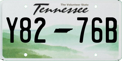 TN license plate Y8276B