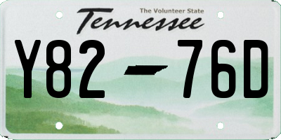 TN license plate Y8276D
