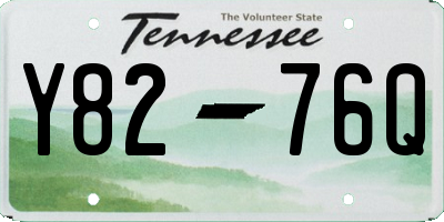 TN license plate Y8276Q