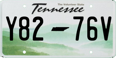 TN license plate Y8276V