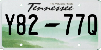 TN license plate Y8277Q