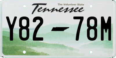 TN license plate Y8278M