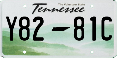 TN license plate Y8281C