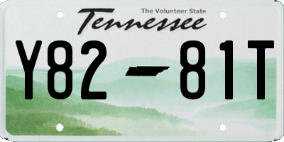 TN license plate Y8281T