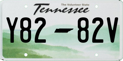 TN license plate Y8282V