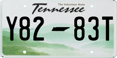 TN license plate Y8283T