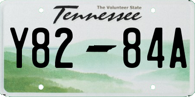 TN license plate Y8284A