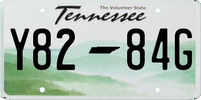 TN license plate Y8284G