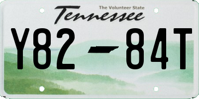 TN license plate Y8284T