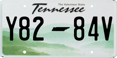TN license plate Y8284V