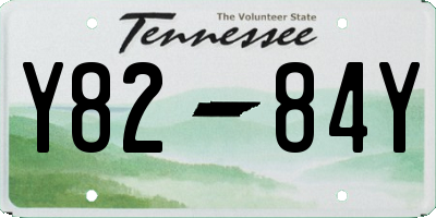 TN license plate Y8284Y