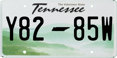TN license plate Y8285W