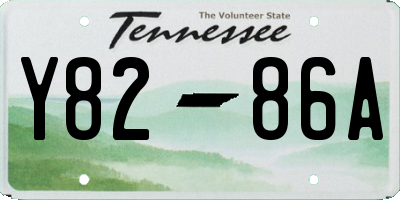 TN license plate Y8286A