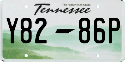 TN license plate Y8286P