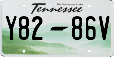 TN license plate Y8286V