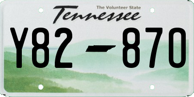 TN license plate Y8287O