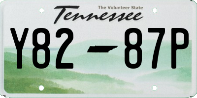 TN license plate Y8287P