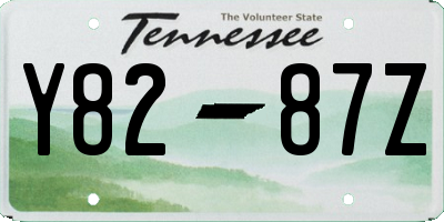 TN license plate Y8287Z