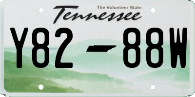 TN license plate Y8288W