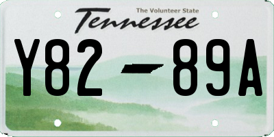 TN license plate Y8289A