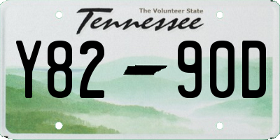 TN license plate Y8290D