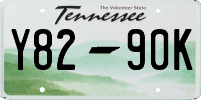 TN license plate Y8290K
