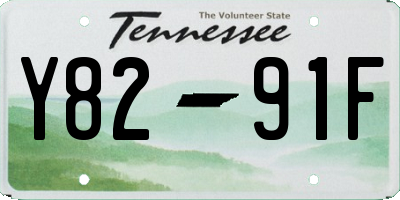 TN license plate Y8291F