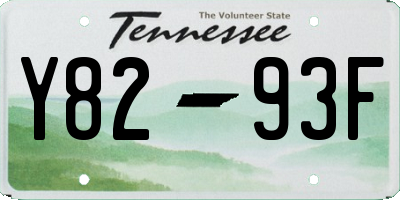 TN license plate Y8293F