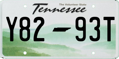 TN license plate Y8293T